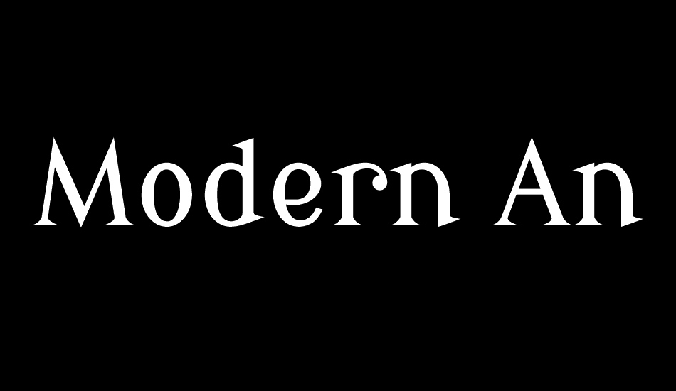 modern-antiqua font big