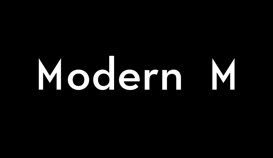 Modern M font - Font Tr