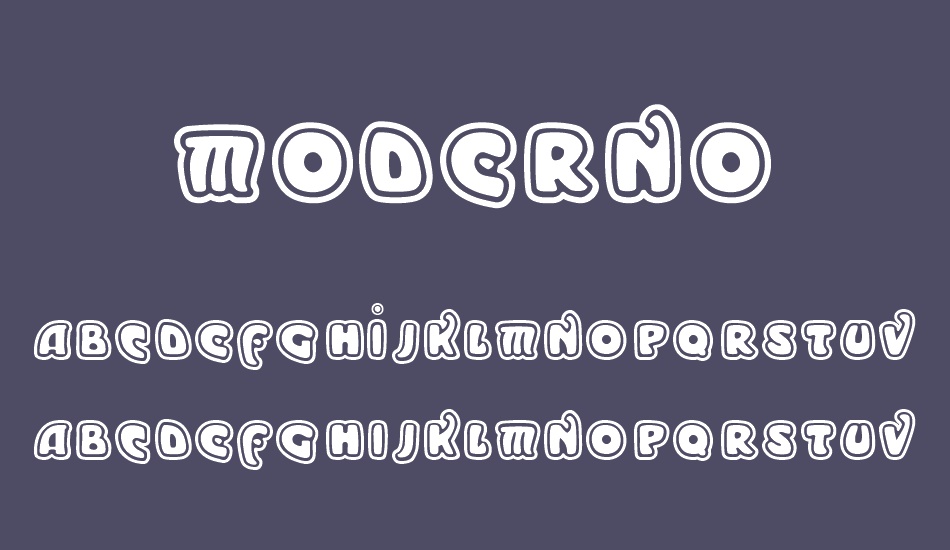moderno font