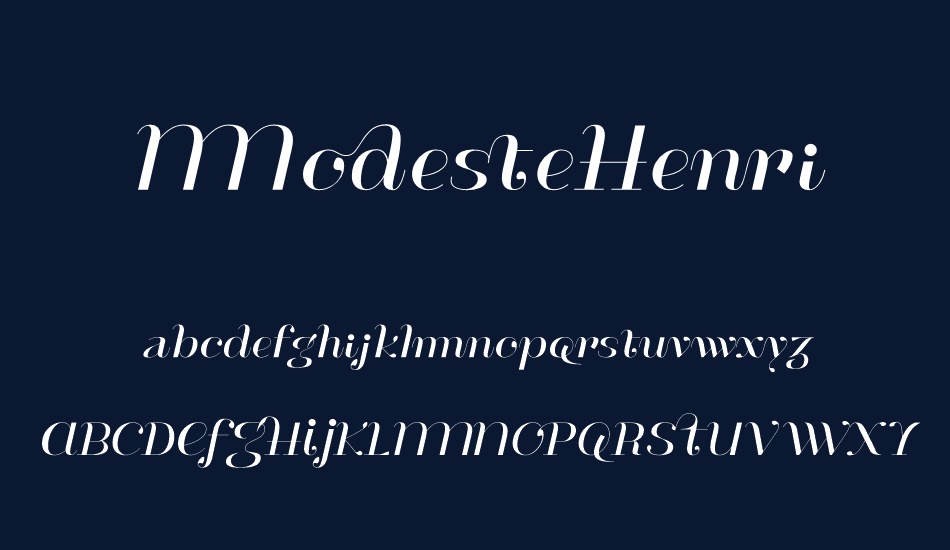 modestehenri font