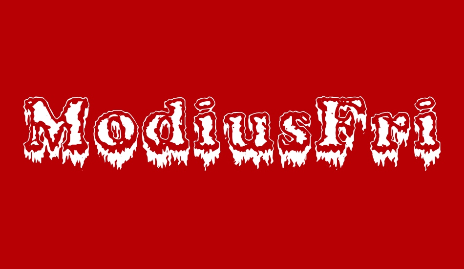 modiusfrigid font big