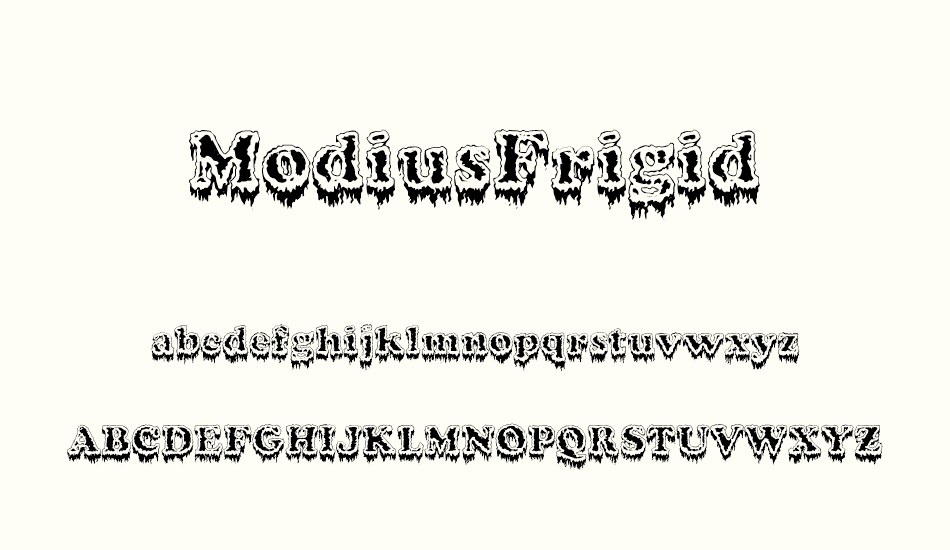modiusfrigid font