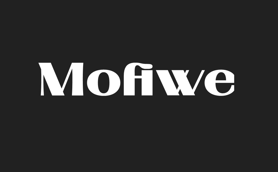 Mofiwe font big