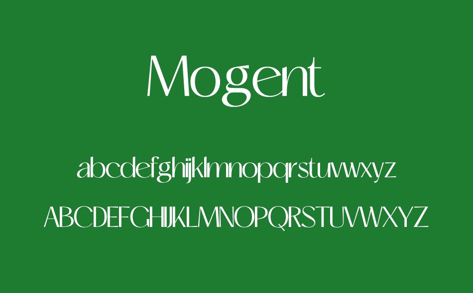 Mogent font