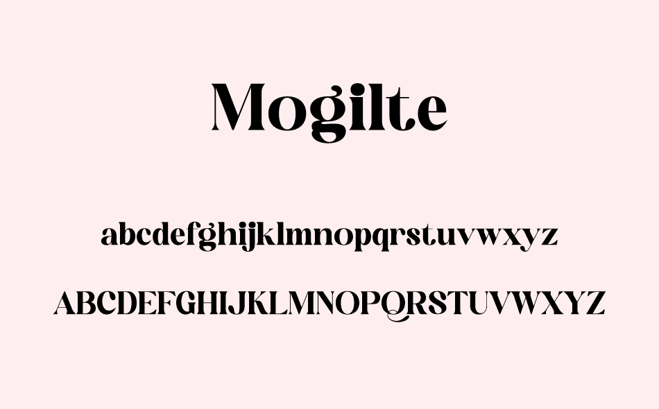 Mogilte font