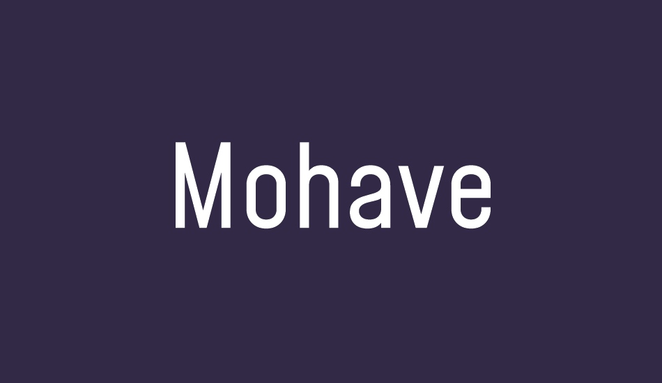 mohave font big