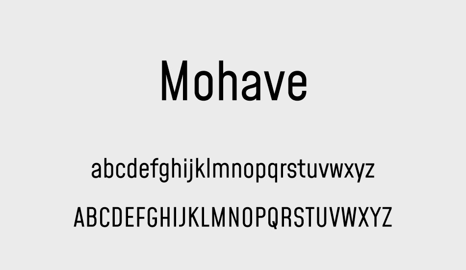 mohave font