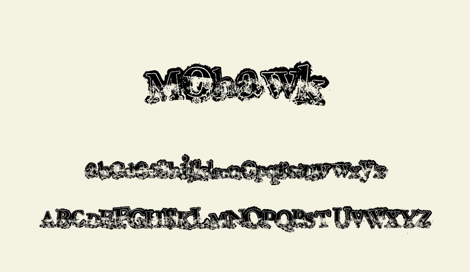 mohawk font