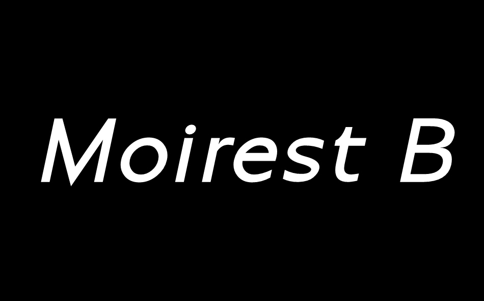 Moirest font big