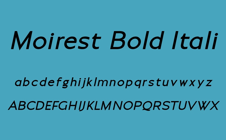 Moirest font