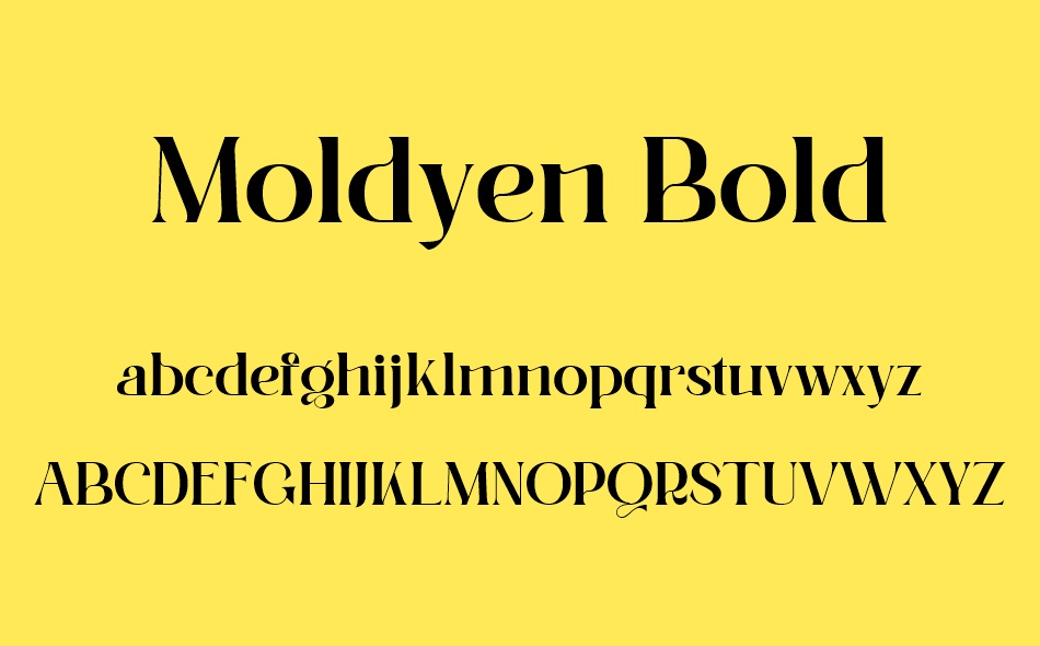 Moldyen font
