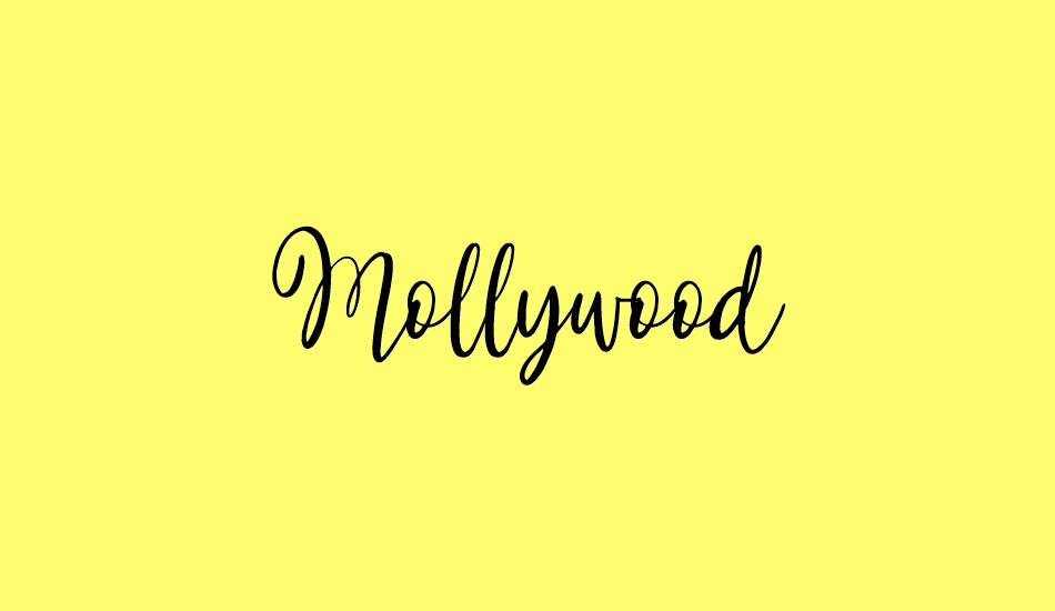 mollywood font big