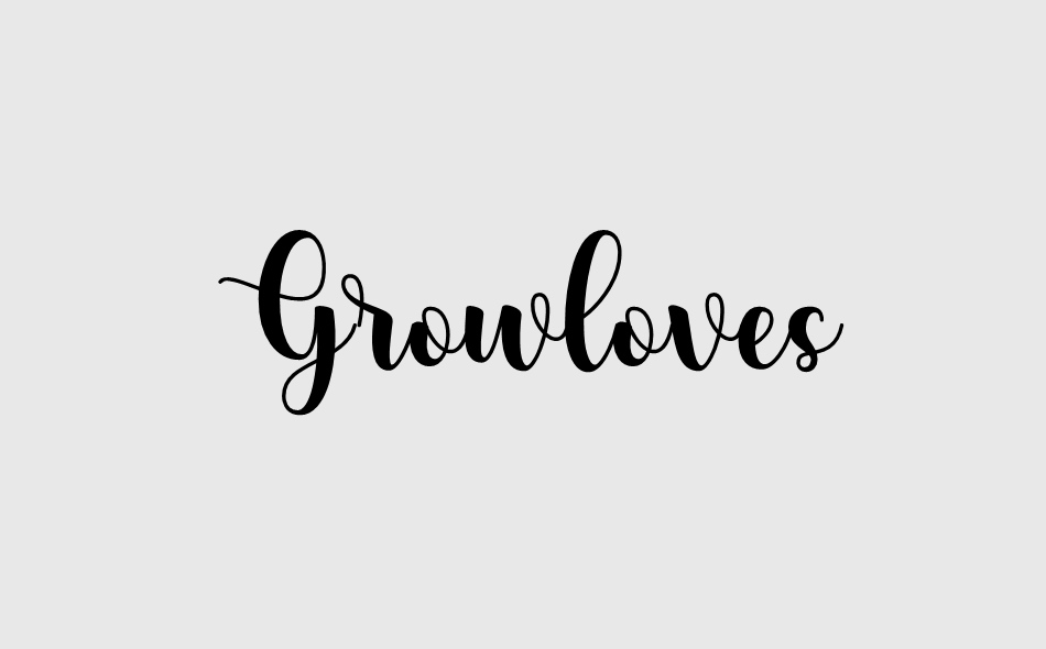 Growloves font big