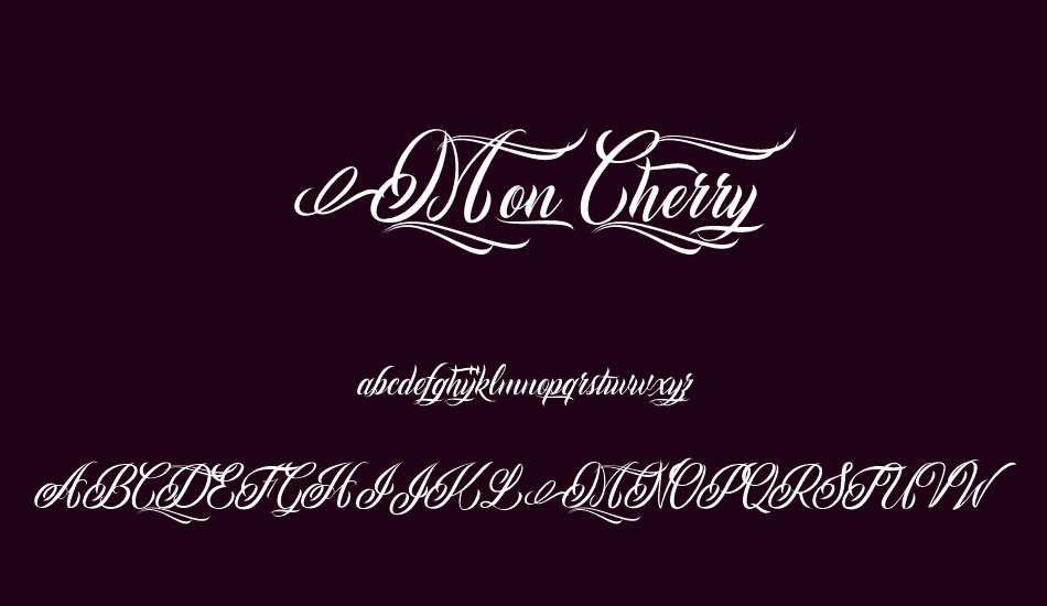 mon-cherry-personal-use font