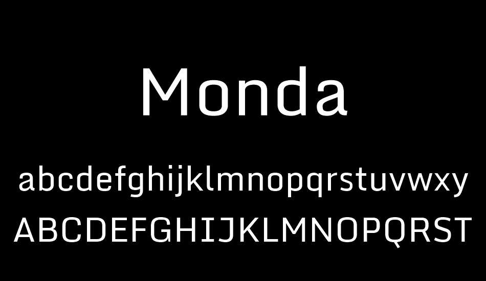 monda font