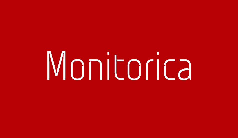 monitorica font big