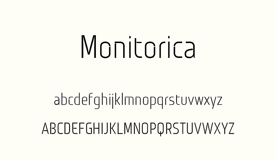monitorica font