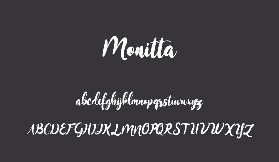 monitta font