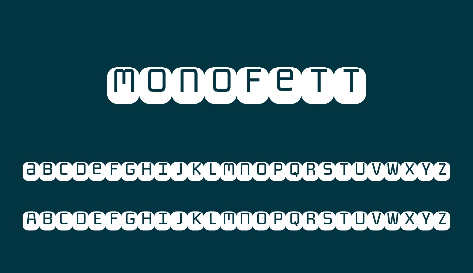 monofett font