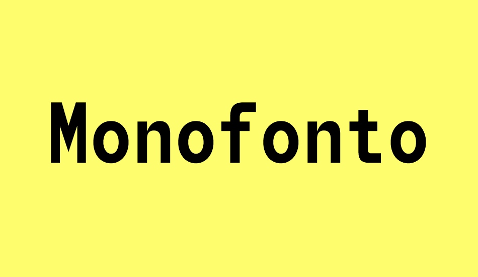 monofonto font big