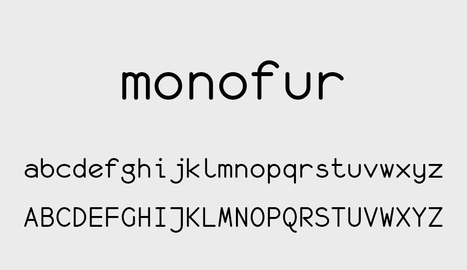 monofur font