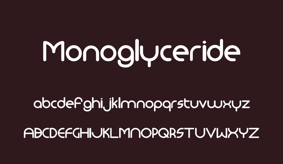 monoglyceride font