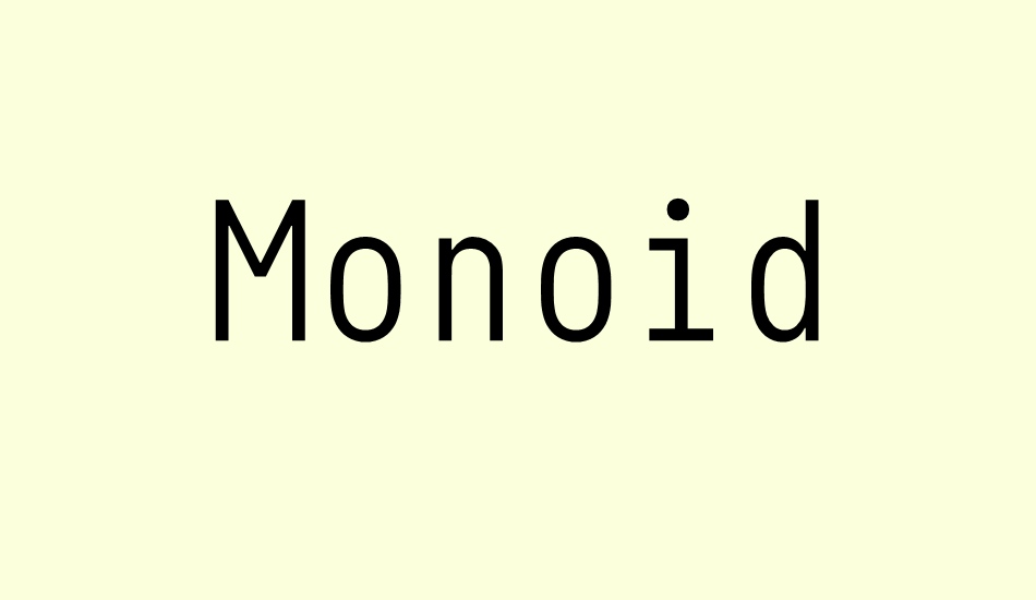 monoid font big