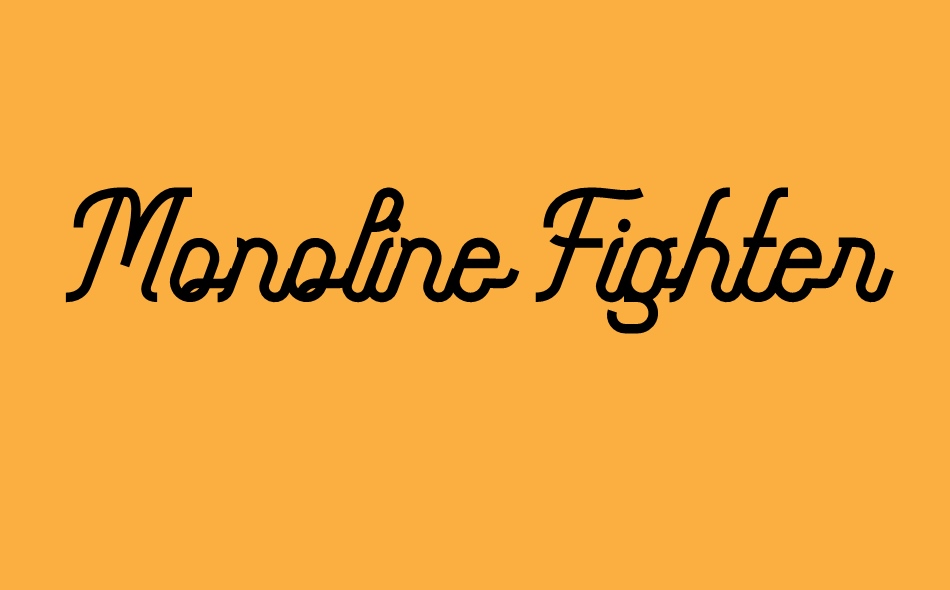 Monoline Fighter font big