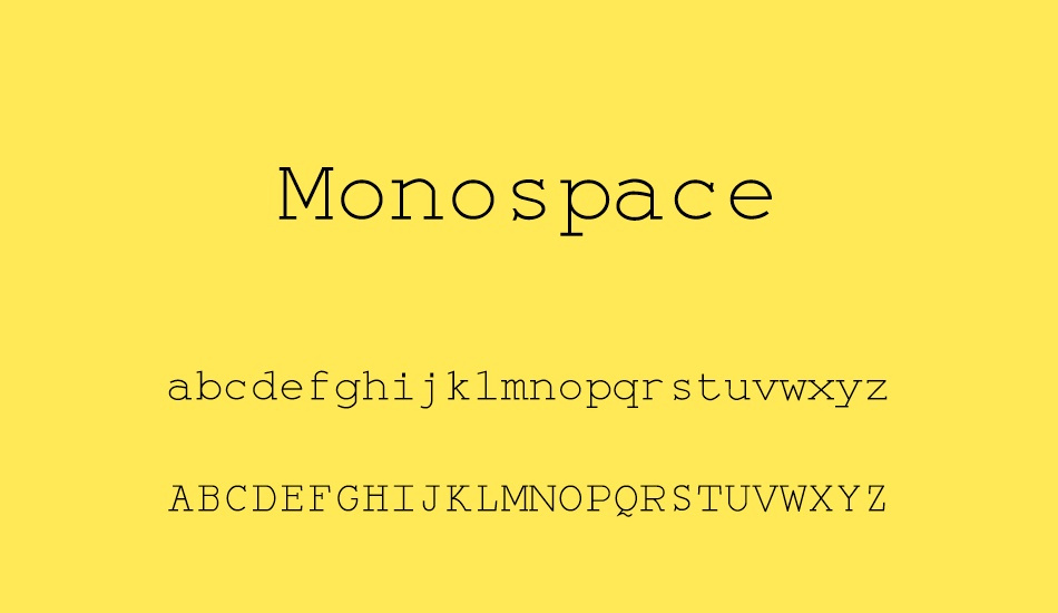 Monospace Font Family Font Font Tr