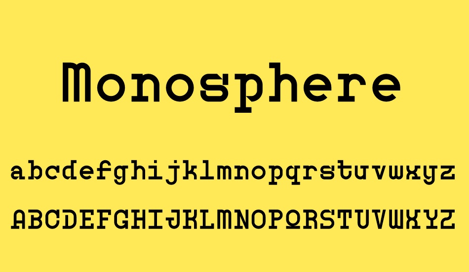 monosphere-personal-use font