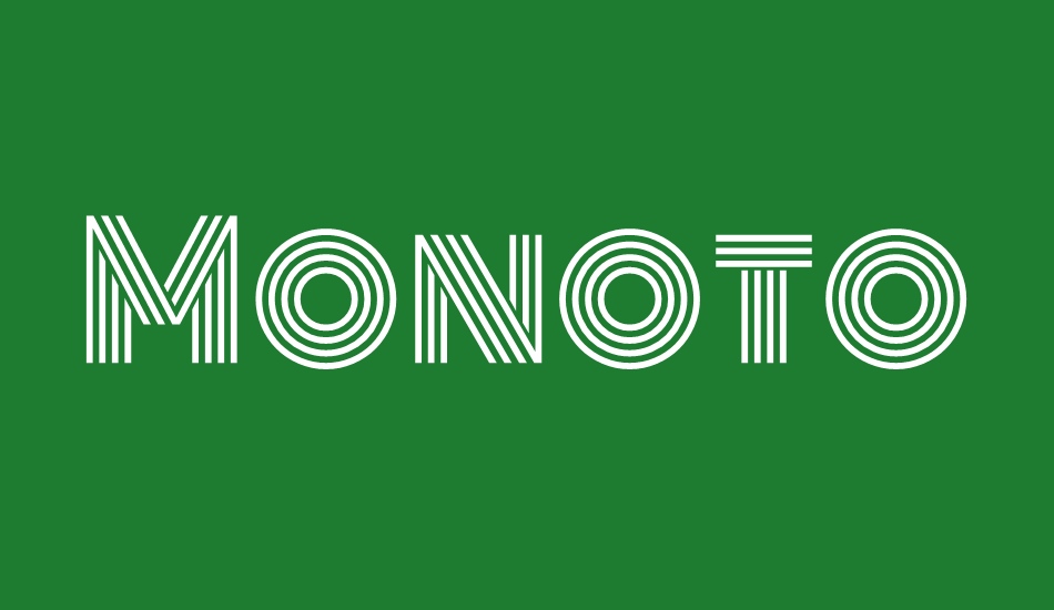 monoton font big