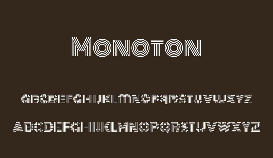 monoton font