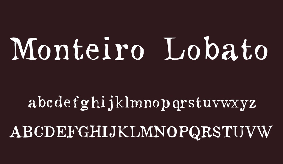 monteiro-lobato font