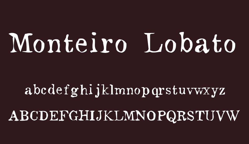 monteiro-lobato font