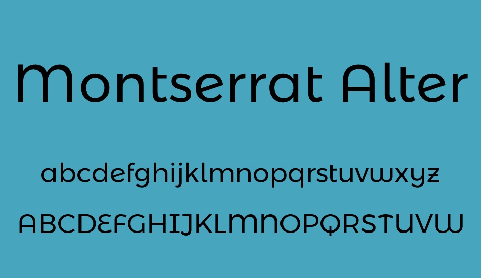 montserrat-alternates font