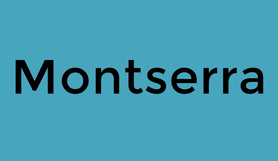 montserrat font big