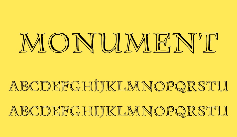 monument font