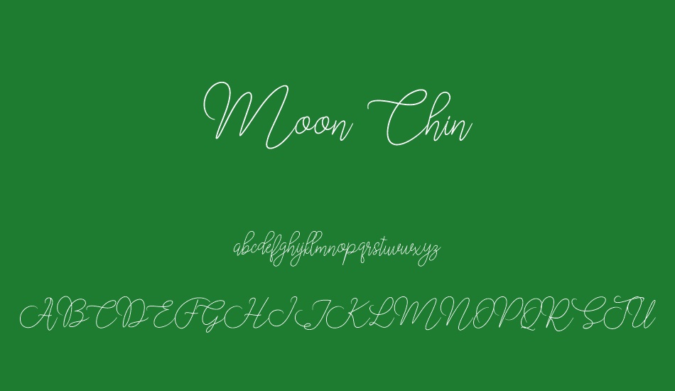 moon-chin font
