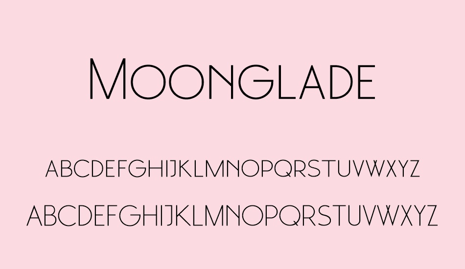 moonglade-demo font