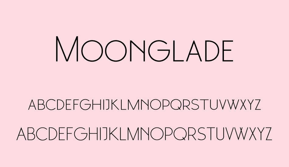 moonglade-demo font