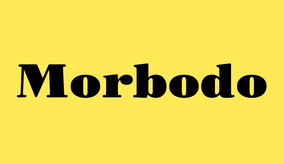 morbodoni font big