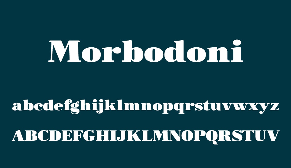 morbodoni font