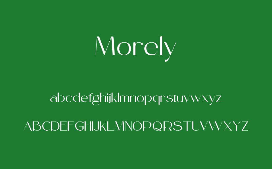 Morely font