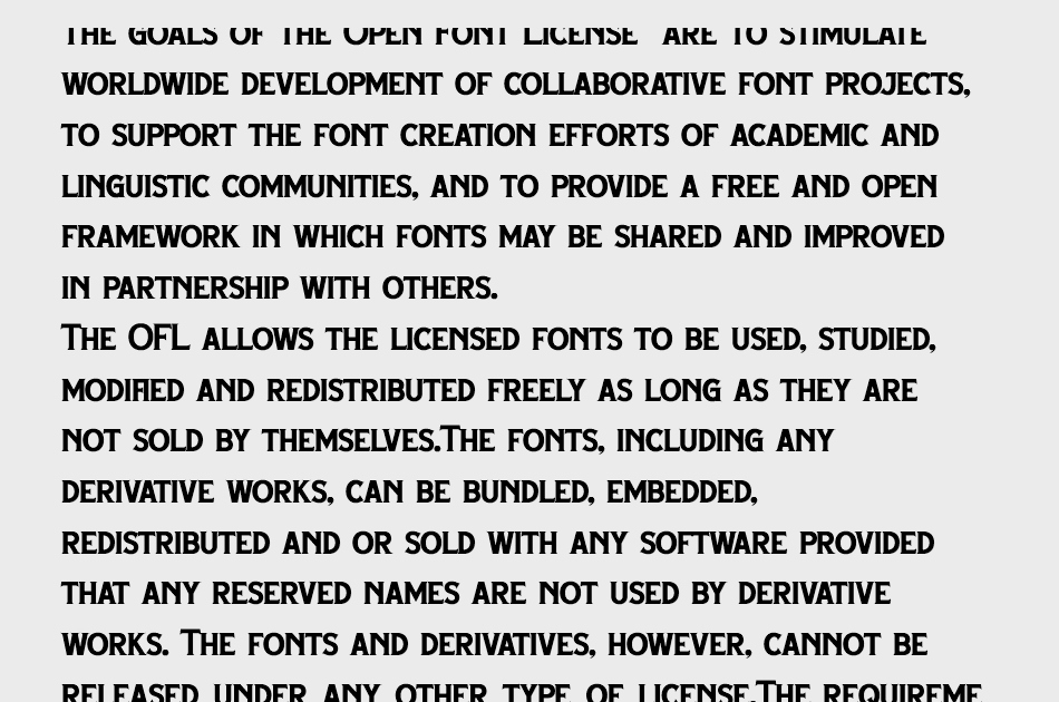 Morfelan font 1