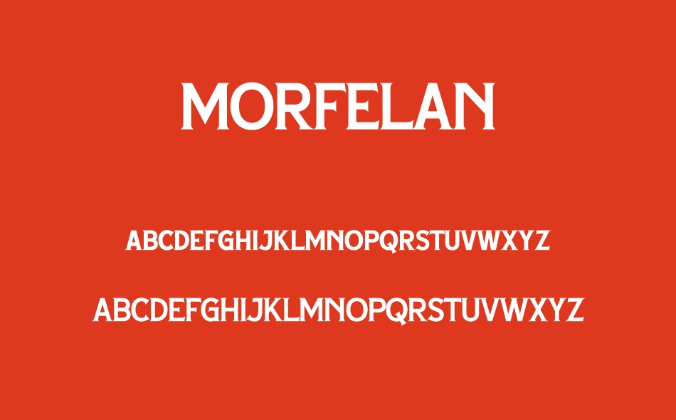 Morfelan font