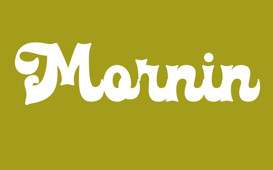 Morning Vintage font big