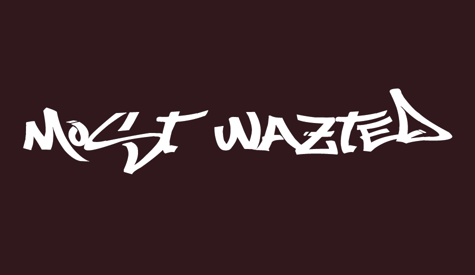 most-wazted font big