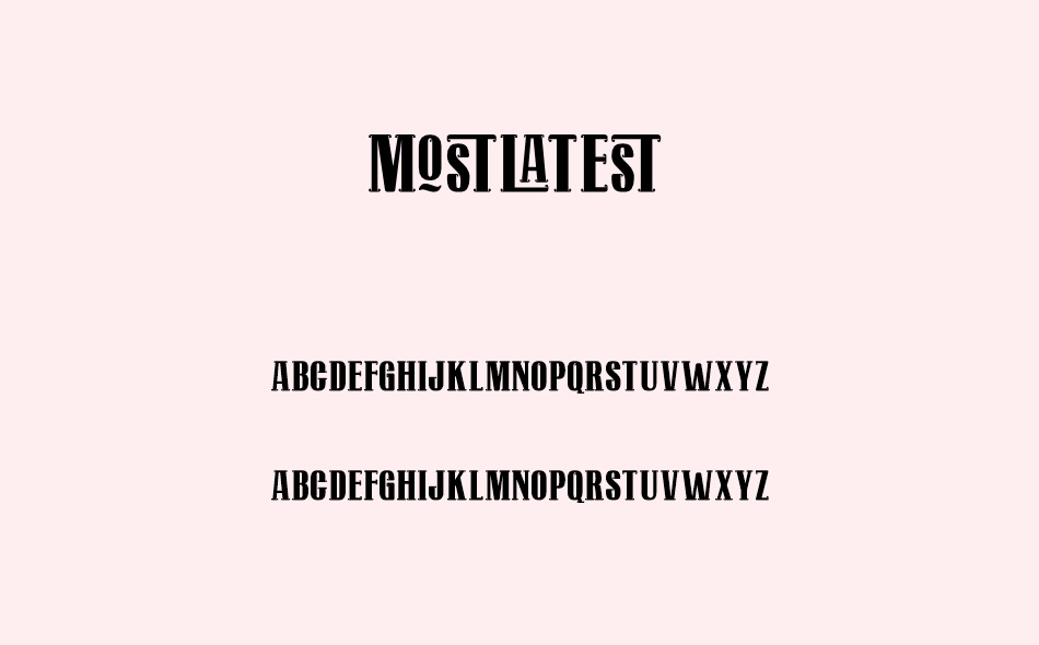 Mostlatest font