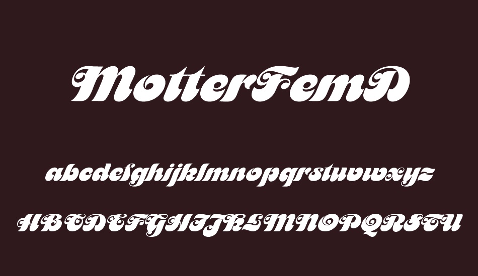 motterfemd font