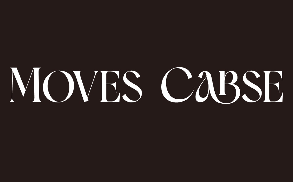 Moves Cabse font big
